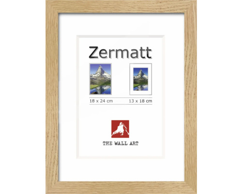 Ramă foto lemn Zermatt stejar 18x24 cm