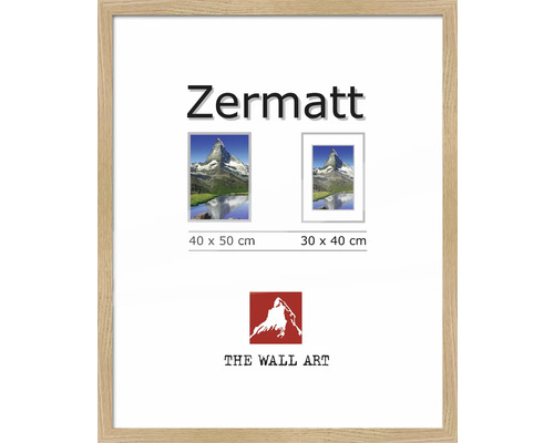 Ramă foto lemn The Wall Zermatt stejar 40x50 cm | HORNBACH