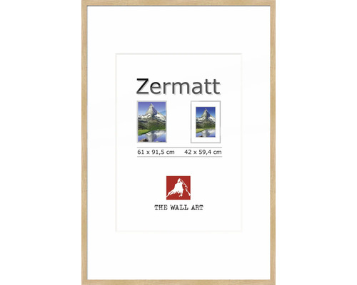 Ramă foto lemn The Wall Zermatt stejar 61x91,5 cm | HORNBACH
