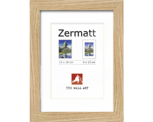 Ramă foto lemn The Wall Zermatt stejar 40x50 cm | HORNBACH