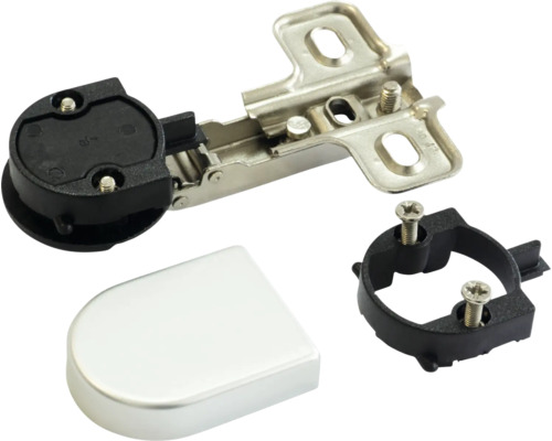 Balamă de mobilier cu placă de montaj și șuruburi