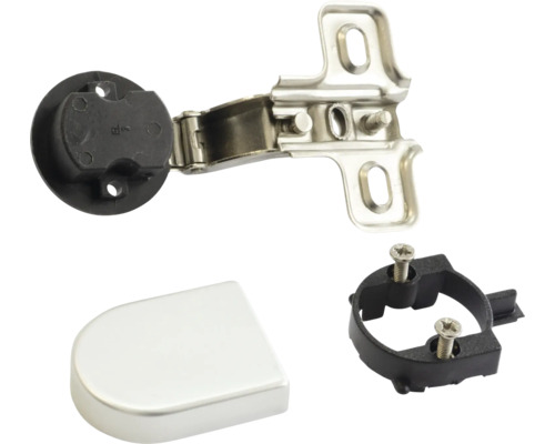 Balama pentru mobilă cu placă de montaj și capac de acoperire