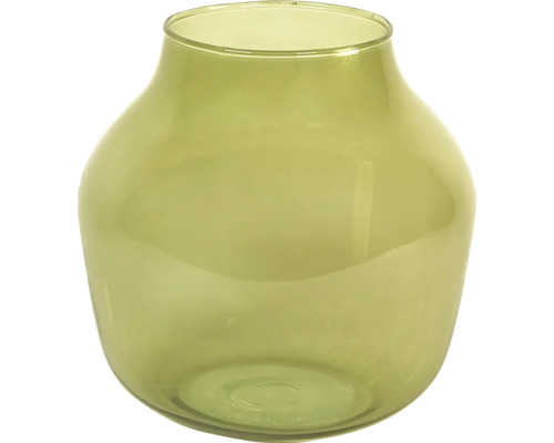Vază de sticlă verde