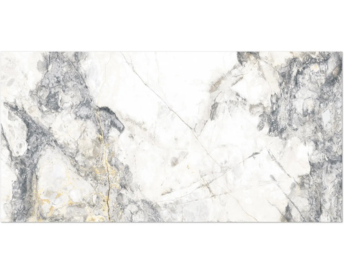 Gresie interior porțelanată rectificată Marble Riva Gold 60x120 cm