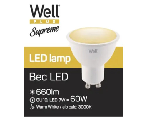 Bec LED Well GU10 7 W
