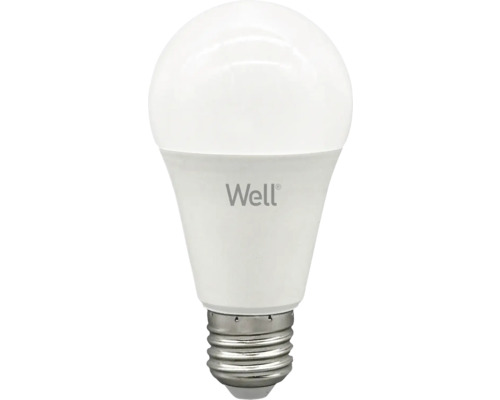 Bec LED Well E27 10W 1100 lumeni, pară mat A60, lumină caldă, senzor mișcare radar Bec Well