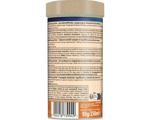 Tetra Goldfish Energy Sticks hrană completă pentru pești aurii 93 grame