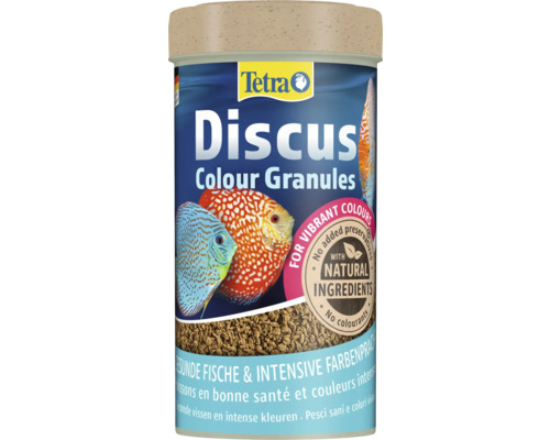 Hrană pești acvariuTetra Discus Color 250 ml Tetra Discus granule colorate hrană pentru pești