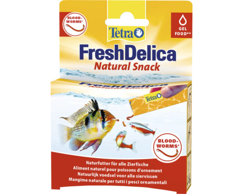 Hrană pentru pești Tetra Fresh Delica 48 g Tetra FreshDelica Natural Snack hrană pentru pești cu larve de țânțari