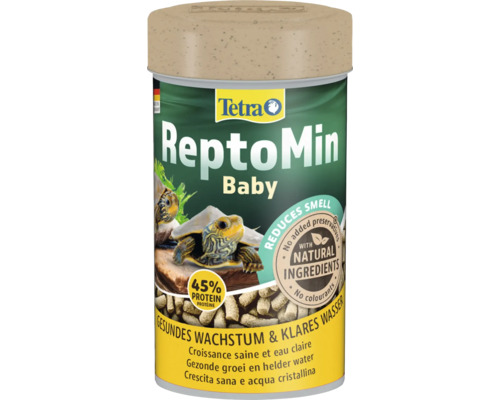 Hrană pentru broaște țestoase tinere Tetra ReptoMin Baby, 100 ml Cutie hrană Tetra ReptoMin Baby pentru reptile