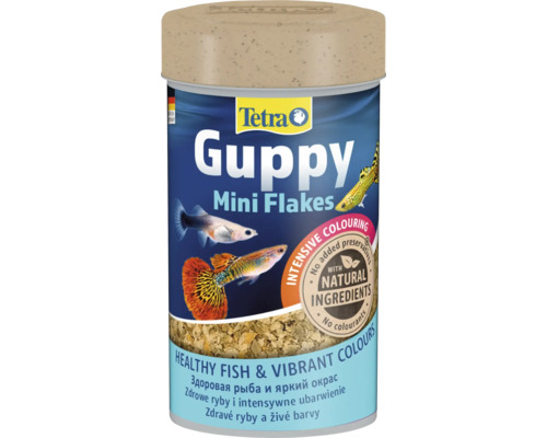 Hranulețe Tetra Guppy Mini Flakes pentru pești