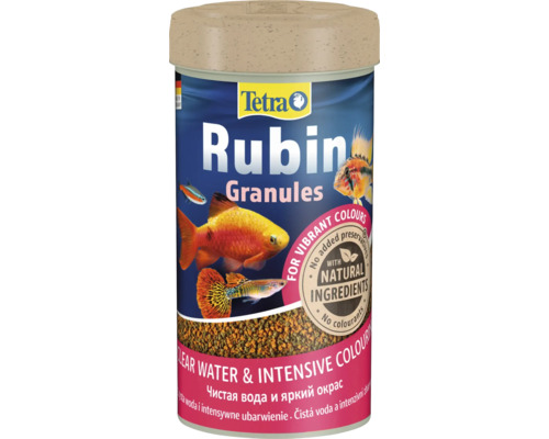 Hrană pentru pești, granulat Tetra Rubin 250 ml Conservă hrană granulată pentru pești Tetra Rubin