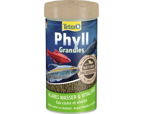 Cutie cu hrană granulată pentru pești Tetra Phyll