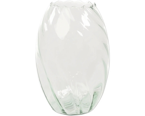 Vază decorativă din sticlă transparentă