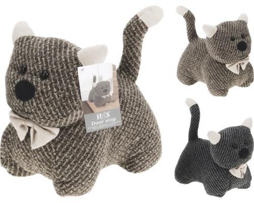 Opritoare de ușă în formă de pisică din material textil