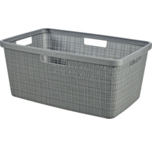 Coș de rufe din plastic cu mânere