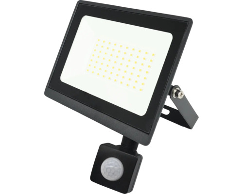 Proiector LED exterior Well Slim 50W 5000 lumeni IP65, senzor de mișcare, lumină rece Reflector LED cu senzor de mișcare pentru exterior