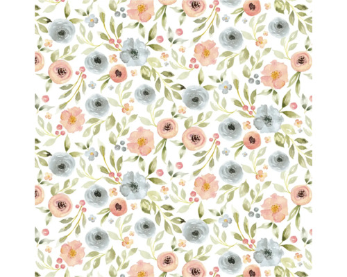 Față de masă tip mușama Noblessa Berry Rose 110x140 cm Model floral cu trandafiri și frunze