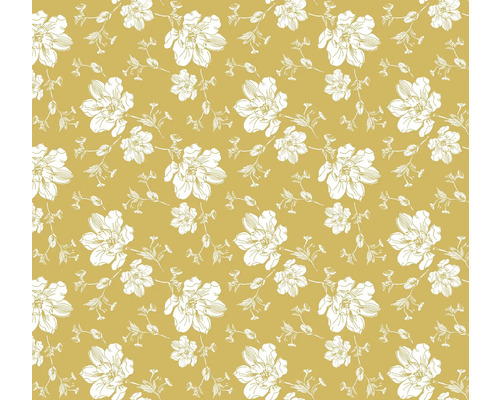 Față de masă tip mușama Noblessa Yellow Blossom 110x140 cm Tapetă florală cu motiv floral