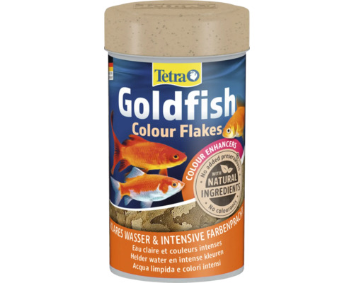 Tetra Goldfish Colour Flakes în recipient