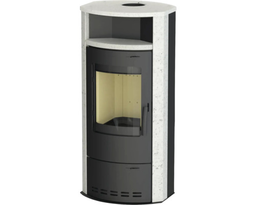 Șemineu cu spații de depozitare