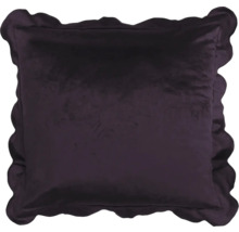 Pernă decorativă pătrată cu margine cu volane