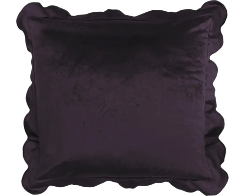 Pernă decorativă pătrată cu margine cu volane