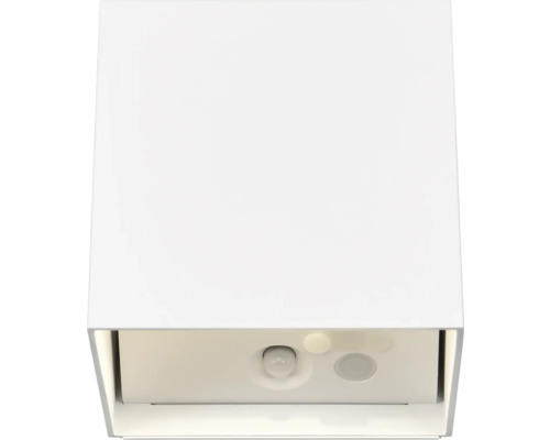 Corp de iluminat exterior alb cu senzor de mișcare