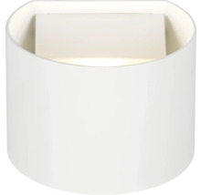 Aplică LED exterior Genie 2x1W, lumină caldă, IP44, senzor de mișcare, încărcare USB, alb