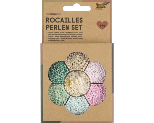 Set creativ mărgeluțe culori pastelate pentru bijuterii 90 g