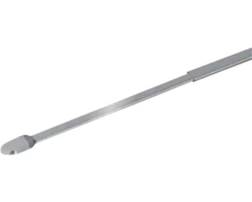 Bară vitraj extensibilă, plată, argintie 100-190 cm, set 2 buc. Dispozitiv de îndepărtat garnituri din metal