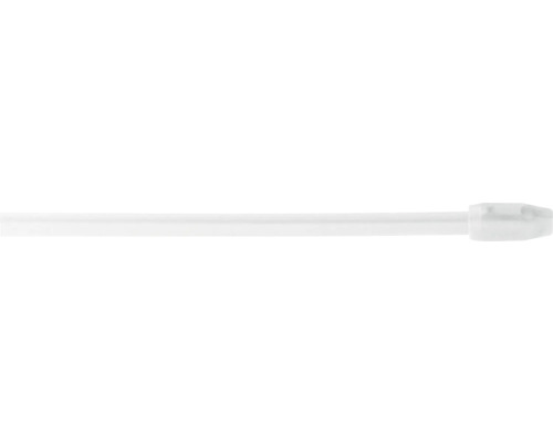 Bară vitraj plată albă 100-190 cm, set 2 buc. Colier de cablu