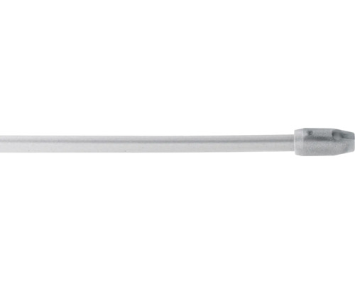 Bară vitraj extensibilă, plată, argintie 80-150 cm, set 2 buc. Bride de cablu