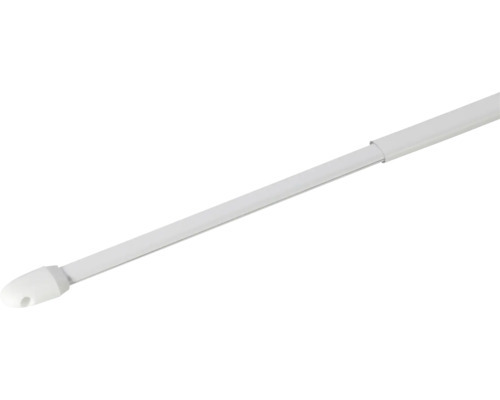 Bară vitraj plată albă 80-150 cm, set 2 buc.