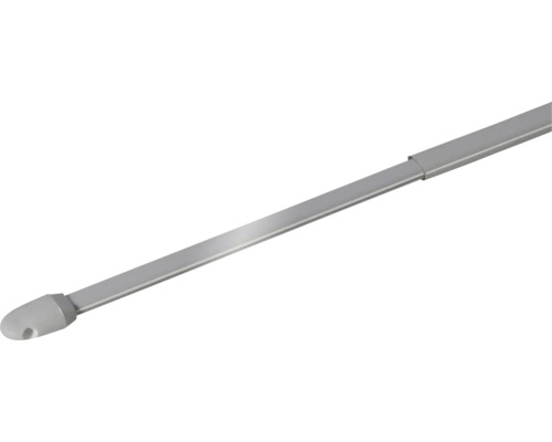 Bară vitraj extensibilă, plată, argintie 60-110 cm, set 2 buc. Bară metalică pentru perdea de duș