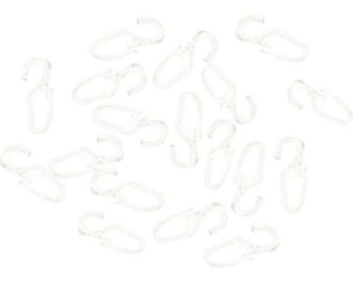 Mai mulți conectori de lanț din plastic transparent