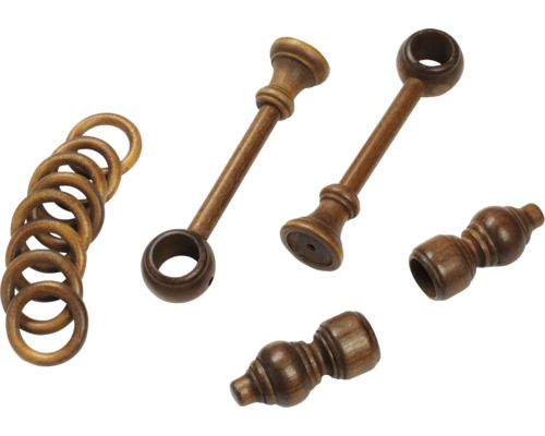 Inele de perdea din lemn și suporturi pentru galerie perdea