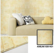 Panou decorativ autoadeziv 3D model cărămidă crem 70x70 cm, set 4 buc.