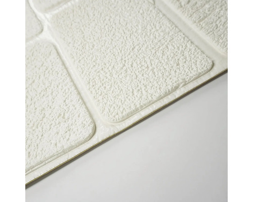 Panouri de perete albe cu aspect de piatră pentru designul pereților.