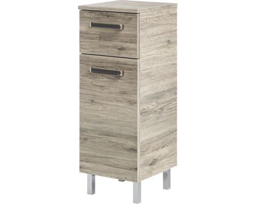 Dulap de bază pentru baie cu două sertare și picioare