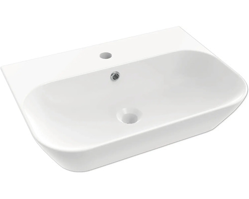 Lavoar suspendat form&style SALOMON 855x40 cm alb lucios Chiuvetă ceramică cu orificiu pentru robinet și preaplin