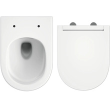 WC suspendat și capac WC ceramic