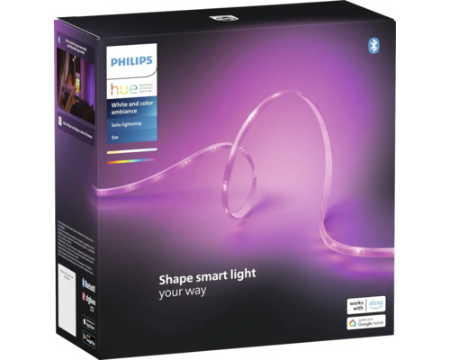 Ambalaj pentru bandă luminoasă Philips Hue White and Color Ambiance Solo cu lungimea de cinci metri