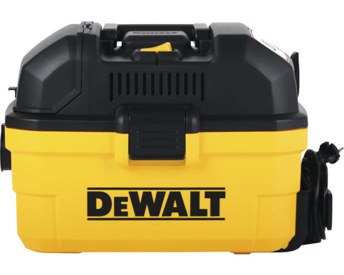 Logo DeWalt pe un aspirator umed uscat