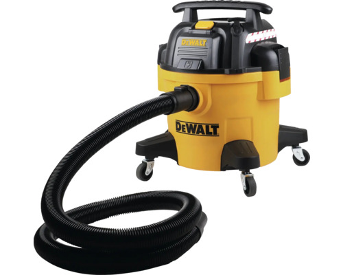 Logo DeWalt aspirator umed uscat cu furtun