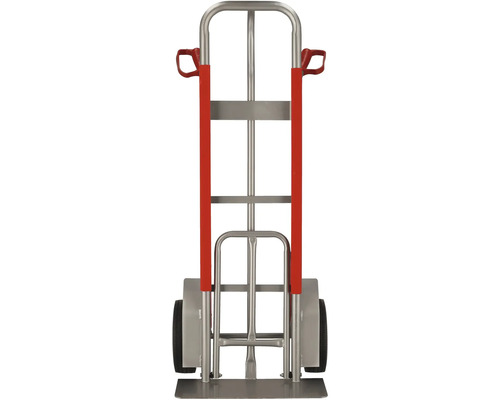 Cărucior metalic cu mânere roșii