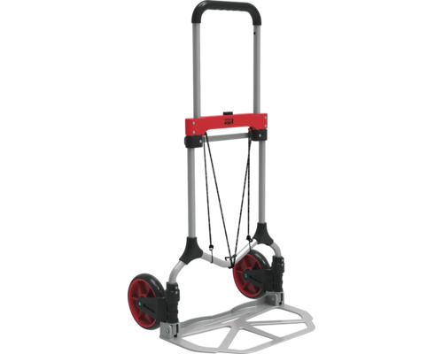 Cărucior transport cu platformă pliabil Cargo Point max. 90kg, H 980mm, din aluminiu și oțel