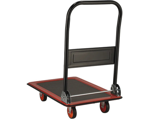 Cărucior platformă cu mâner rabatabil pentru transport