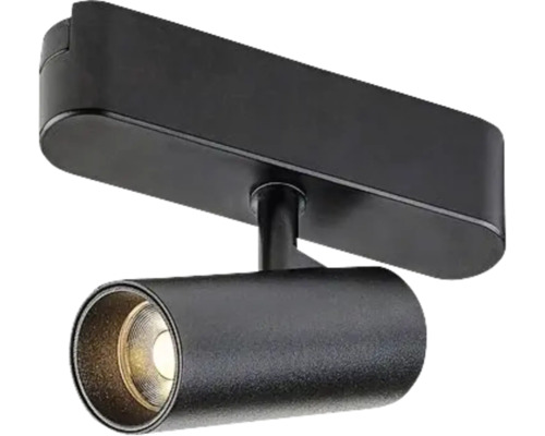 Spot LED negru pentru montaj pe șină