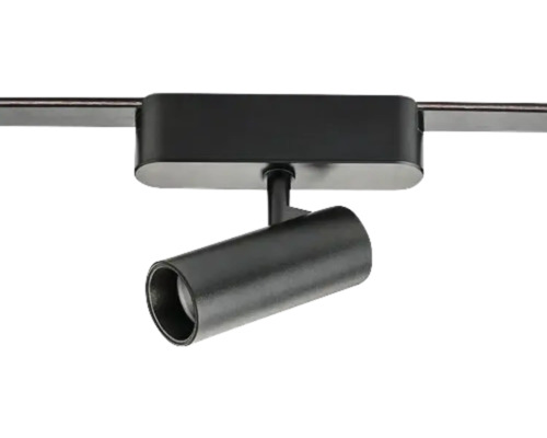 Spot negru pe șină pentru montare pe tavan
